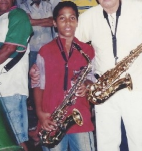 Lucas Santana aos 13 anos, em Piracaia.